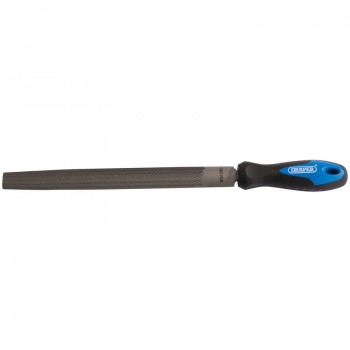 Soft Grip Engineer’s Half Round File and Handle, 250mm Soft Grip Engineer’s Half Round File and Handle, 250mm
