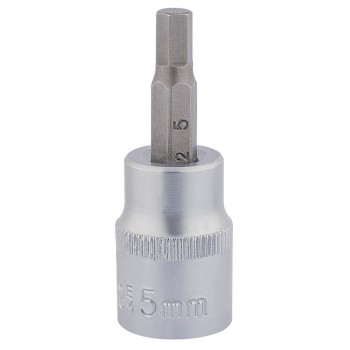 Socket with Hexagonal Bit, 3/8” Sq. Dr., 5mm Socket with Hexagonal Bit, 3/8” Sq. Dr., 5mm