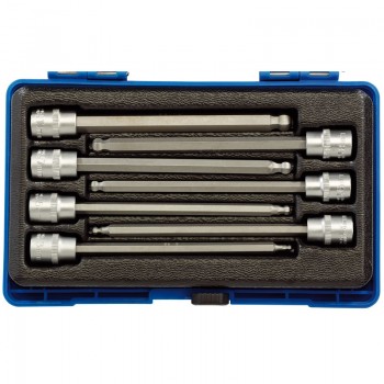 Hexagonal Socket Bit Set, 3/8&rdquo; Sq. Dr. (7 Piece)