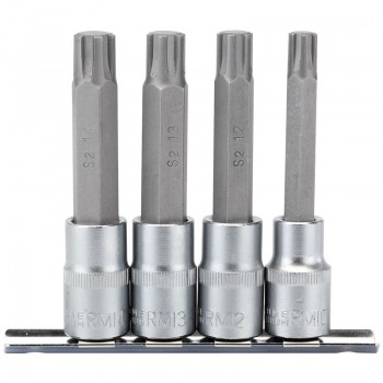 Ribe® Socket Bit Set, 1/2” Sq. Dr. (4 Piece) Ribe® Socket Bit Set, 1/2” Sq. Dr. (4 Piece)