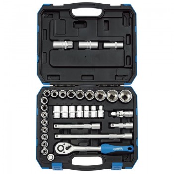 Combined MM/AF Socket Set, 1/2” Sq. Dr. (33 Piece) Combined MM/AF Socket Set, 1/2” Sq. Dr. (33 Piece)
