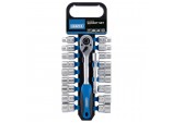 Combined MM/AF Socket and Ratchet Set, 1/2&rdquo; Sq. Dr. (20 Piece)