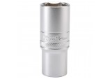 6 Point Metric Deep Socket, 1/2&rdquo; Sq. Dr., 24mm