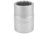 12 Point Socket, 3/4&rdquo; Sq. Dr., 24mm