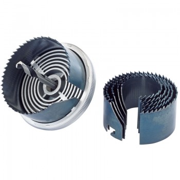 Carbon Steel Holesaw Kit for Wood and Plastics, 32 - 64mm (7 Piece) Carbon Steel Holesaw Kit for Wood and Plastics, 32 - 64mm (7 Piece)