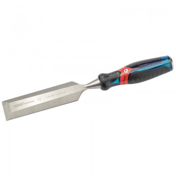 Soft Grip Pound Thru Bevel Edge Wood Chisel, 38 x 140mm Soft Grip Pound Thru Bevel Edge Wood Chisel, 38 x 140mm