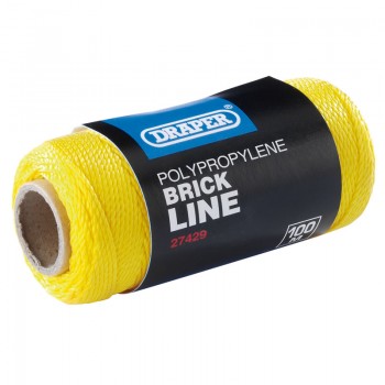 Polypropylene Brick Line, 100m, Yellow Polypropylene Brick Line, 100m, Yellow