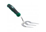 Hand Fork with Stainless Steel Prongs and Soft Grip Handle