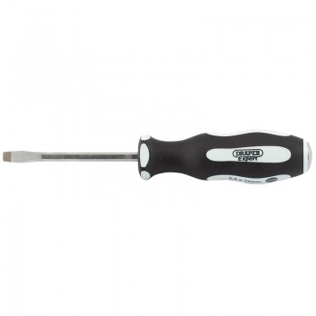 &rsquo;Pound Thru&rsquo; Plain Slot Soft Grip Screwdriver, 5.5 x 75mm