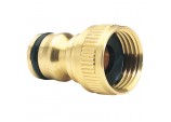 Brass Garden Hose Tap Connector, 1/2&rdquo;