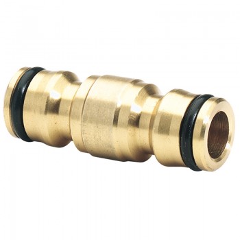 Brass Two Way Coupling, 1/2” Brass Two Way Coupling, 1/2”
