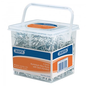 Blind Rivets, 4.0 x 10.2mm (Tub of 1200)