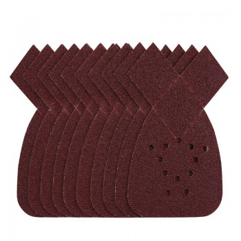 Detail Sanding Sheets with Hook and Loop, 140mm, 40 Grit, SSD4 (Pack of 10)