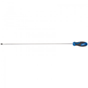 Extra Long Reach Soft Grip Plain Slot Screwdriver, 6.0 x 450mm Extra Long Reach Soft Grip Plain Slot Screwdriver, 6.0 x 450mm