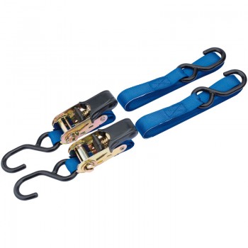 Ratcheting Tie Down Straps, 3.5m x 25mm, 250kg (2 Piece) Ratcheting Tie Down Straps, 3.5m x 25mm, 250kg (2 Piece)