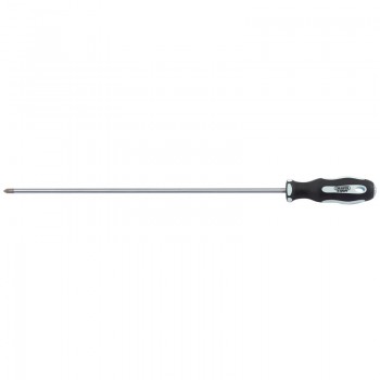 Cross Slot Extra Long Reach Soft Grip Screwdriver, No.2 x 450mm Cross Slot Extra Long Reach Soft Grip Screwdriver, No.2 x 450mm
