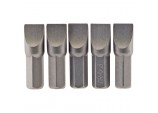 Plain Slot Insert Bit, 8.0mm, 1/4&rdquo; Hex, 25mm Long (Pack of 5)