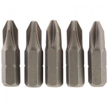 Cross Slot Insert Bit, 1/4” Hex, 25mm Long, No.2 (Pack of 5) Cross Slot Insert Bit, 1/4” Hex, 25mm Long, No.2 (Pack of 5)