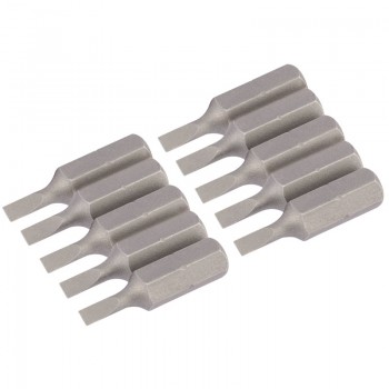 Plain Slot Insert Bit, 3mm, 1/4” Hex, 25mm Long (Pack of 10) Plain Slot Insert Bit, 3mm, 1/4” Hex, 25mm Long (Pack of 10)