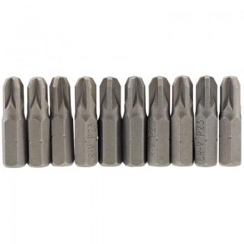 PZ Type Insert Bit, 1/4” Hex, 25mm Long, No.3 (Pack of 10) PZ Type Insert Bit, 1/4” Hex, 25mm Long, No.3 (Pack of 10)