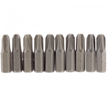 Cross Slot Insert Bit, 1/4” Hex, 25mm Long, No.3 (Pack of 10) Cross Slot Insert Bit, 1/4” Hex, 25mm Long, No.3 (Pack of 10)