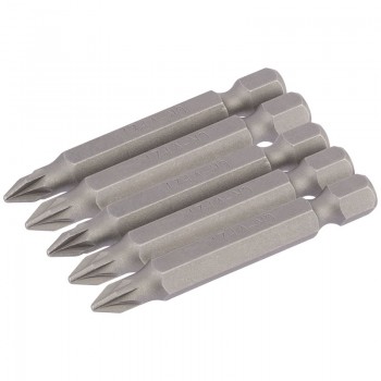 PZ Type Insert Bit, 1/4” Hex, 50mm Long, No.1 (Pack of 5) PZ Type Insert Bit, 1/4” Hex, 50mm Long, No.1 (Pack of 5)