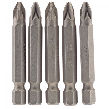 PZ Type Insert Bit, 1/4” Hex, 50mm Long, No.2 (Pack of 5) PZ Type Insert Bit, 1/4” Hex, 50mm Long, No.2 (Pack of 5)
