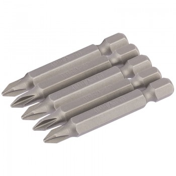 Cross Slot Insert Bit, 1/4” Hex, 50mm Long, No.1 (Pack of 5) Cross Slot Insert Bit, 1/4” Hex, 50mm Long, No.1 (Pack of 5)