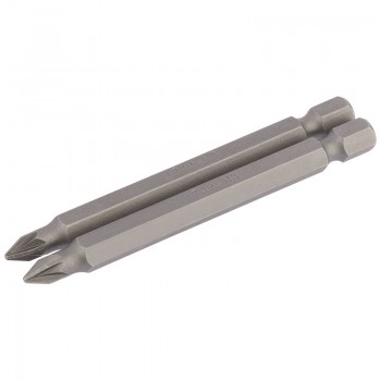 PZ Type Insert Bit, 1/4” Hex, 75mm Long, No.1 (Pack of 2) PZ Type Insert Bit, 1/4” Hex, 75mm Long, No.1 (Pack of 2)