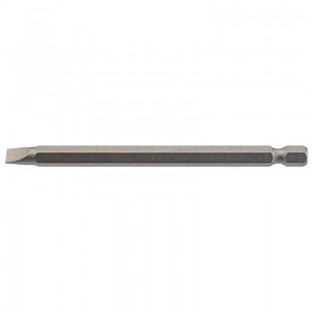 Plain Slot Insert Bit, 6mm, 1/4&rdquo; Hex, 100mm Long (Pack of 1)
