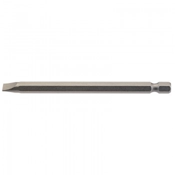 Plain Slot Insert Bit, 6.5mm, 1/4” Hex, 100mm Long (Pack of 1) Plain Slot Insert Bit, 6.5mm, 1/4” Hex, 100mm Long (Pack of 1)