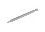 Hexagonal Insert Bit, 3mm, 1/4&rdquo; Hex, 100mm Long (Pack of 1)