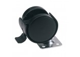 Twin Nylon Plate Castor with Brake, 40mm Diameter, S.W.L. 25kg