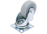 Swivel Plate Fixing Rubber Castor, 75mm Diameter, S.W.L. 70kg