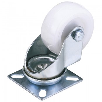 Swivel Plate Fixing Nylon Wheel, 100mm Diameter, S.W.L. 125kg Swivel Plate Fixing Nylon Wheel, 100mm Diameter, S.W.L. 125kg