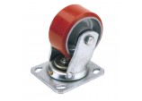 Swivel Plate Fixing Heavy Duty Polyurethane Wheel, 100mm Diameter, S.W.L. 250kg