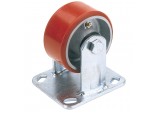Fixed Plate Fixing Heavy Duty Polyurethane Wheel, 125mm Diameter, S.W.L. 300kg