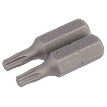Draper TX-STAR® Insert Bit, 1/4” Hex, 25mm Long, T15 (Pack of 2) Draper TX-STAR® Insert Bit, 1/4” Hex, 25mm Long, T15 (Pack of 2)