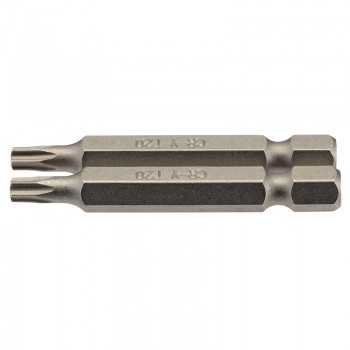 Draper TX-STAR® Insert Bit, 1/4” Hex, 50mm Long, T20 (Pack of 2) Draper TX-STAR® Insert Bit, 1/4” Hex, 50mm Long, T20 (Pack of 2)