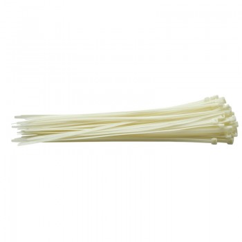 Cable Ties, 7.6 x 400mm, White (Pack of 100) Cable Ties, 7.6 x 400mm, White (Pack of 100)