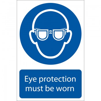 Eye Protection’ Mandatory Sign, 200 x 300mm Eye Protection’ Mandatory Sign, 200 x 300mm