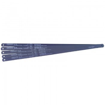 Assorted Flexible Carbon Steel Hacksaw Blades, 300mm (Pack of 5)