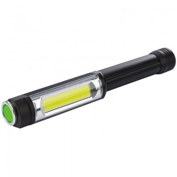 COB LED Aluminium Worklight, 5W, 400 Lumens, 3 x AA Batteries Supplied COB LED Aluminium Worklight, 5W, 400 Lumens, 3 x AA Batteries Supplied