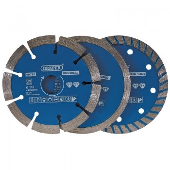 Diamond Blade Set, 115mm (3 Piece)