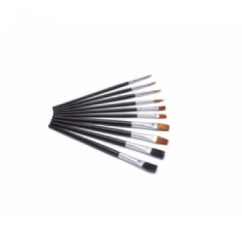 Seriously Good Flat Artist Paint Brushes - Pack 10 Seriously Good Flat Artist Paint Brushes - Pack 10