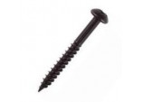 Round Head Blk Screws, Pack of 10 - 4x25mm