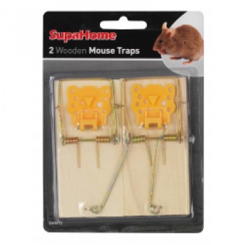 Wooden Mouse Traps - Pack 2