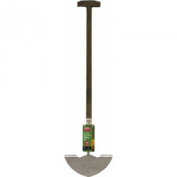 Ash Handle Stainless Steel Edging Iron - Length: 87cm
