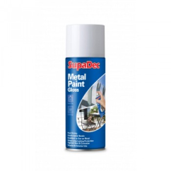 Metal Spray Paint - 400ml Gloss White