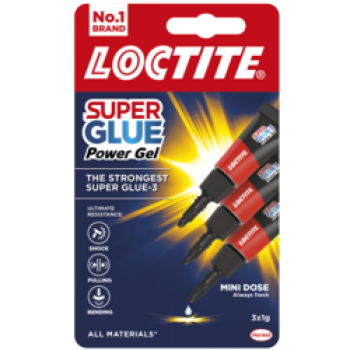 Super Glue Power Gel - Mini Trio 3 x 1g Super Glue Power Gel - Mini Trio 3 x 1g